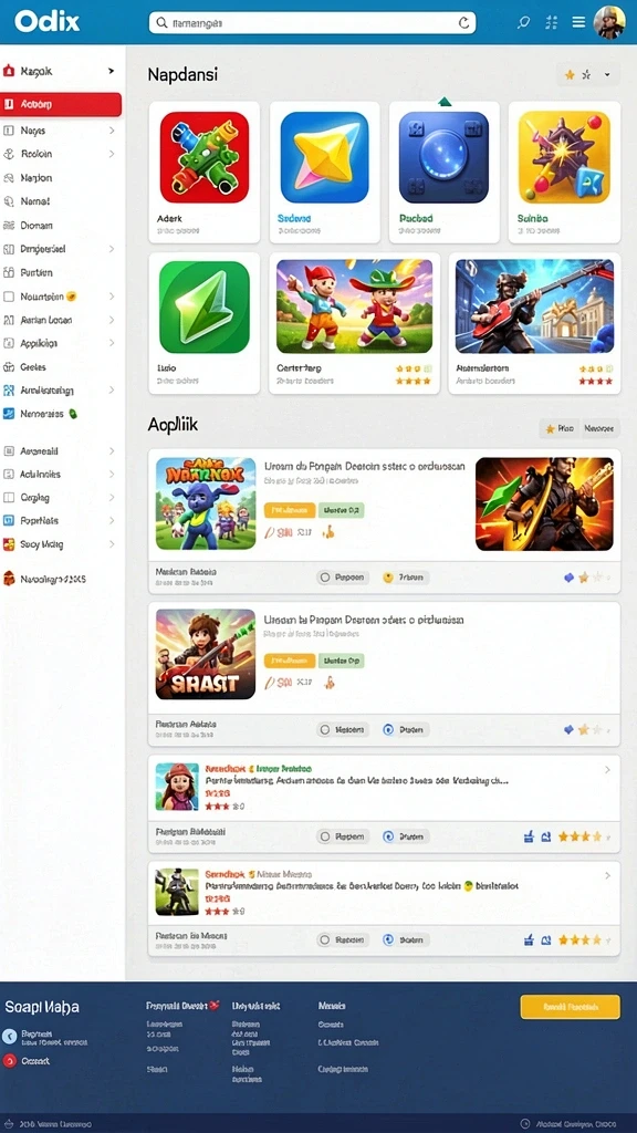 Screenshot menampilkan antarmuka permainan yang menarik.