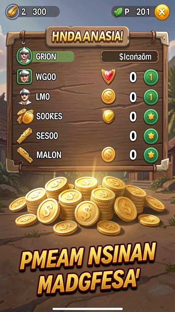 Tampilan awal game yang menarik dan interaktif.