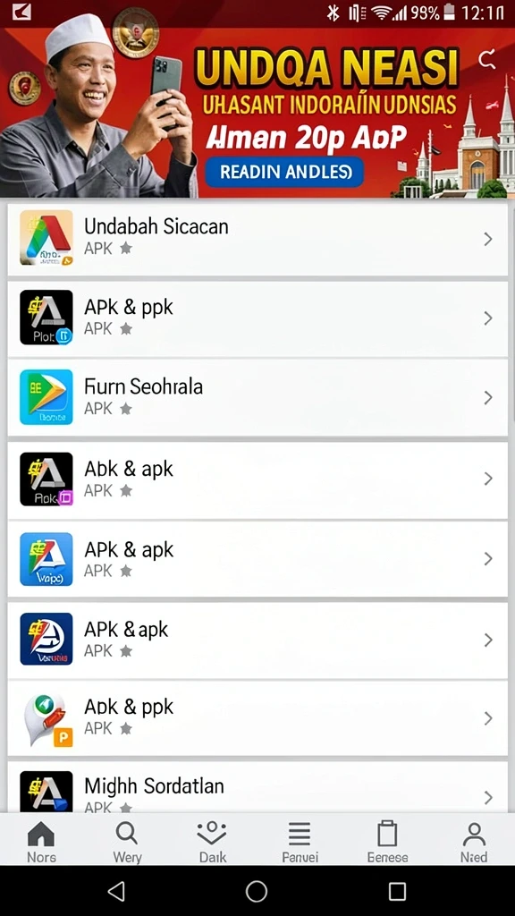 Tampilan utama AIFA66 yang menarik dan user-friendly.