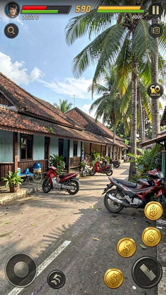 Tampilan awal permainan yang menarik dan colorful.