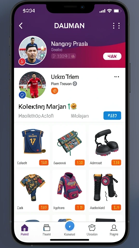 Tampilan antarmuka pengguna yang intuitif.