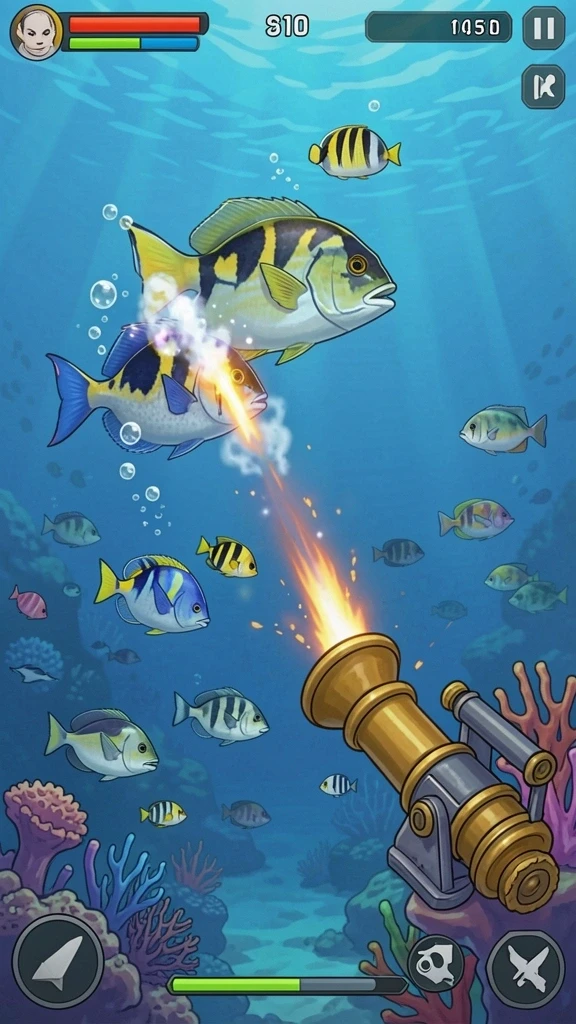 Tampilan awal game yang menarik dan penuh warna.