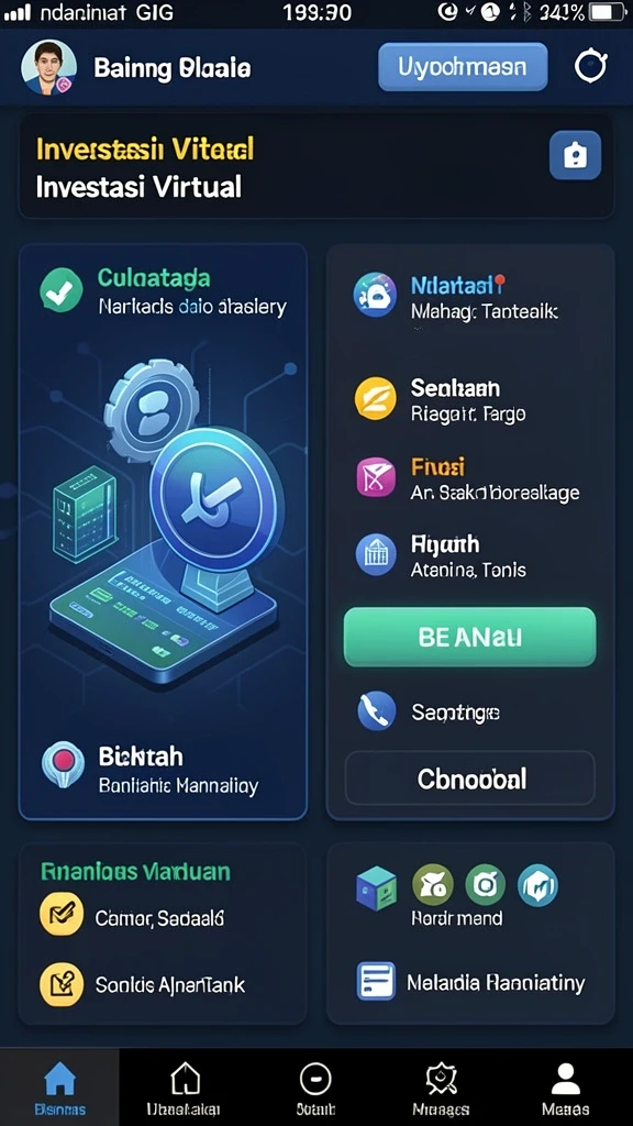 Screenshot menampilkan karakter utama dalam petualangan.