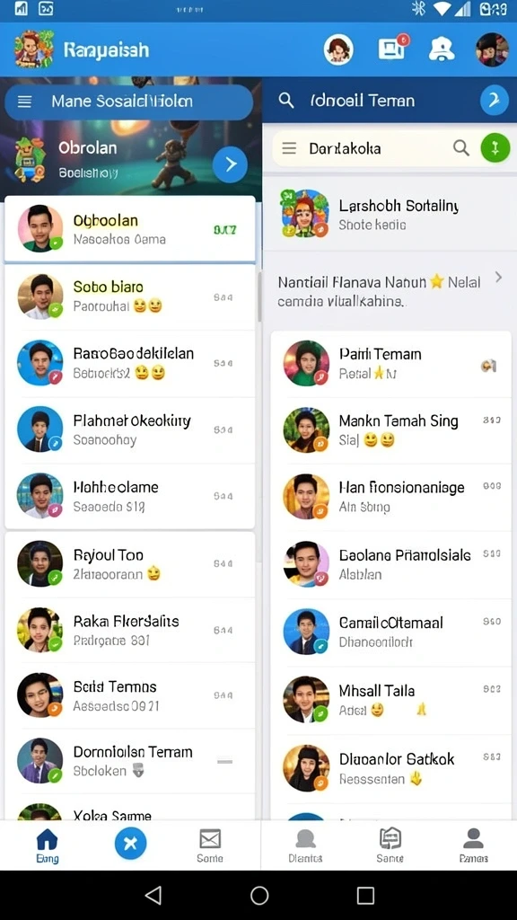 Screenshot menunjukkan level baru yang penuh tantangan.
