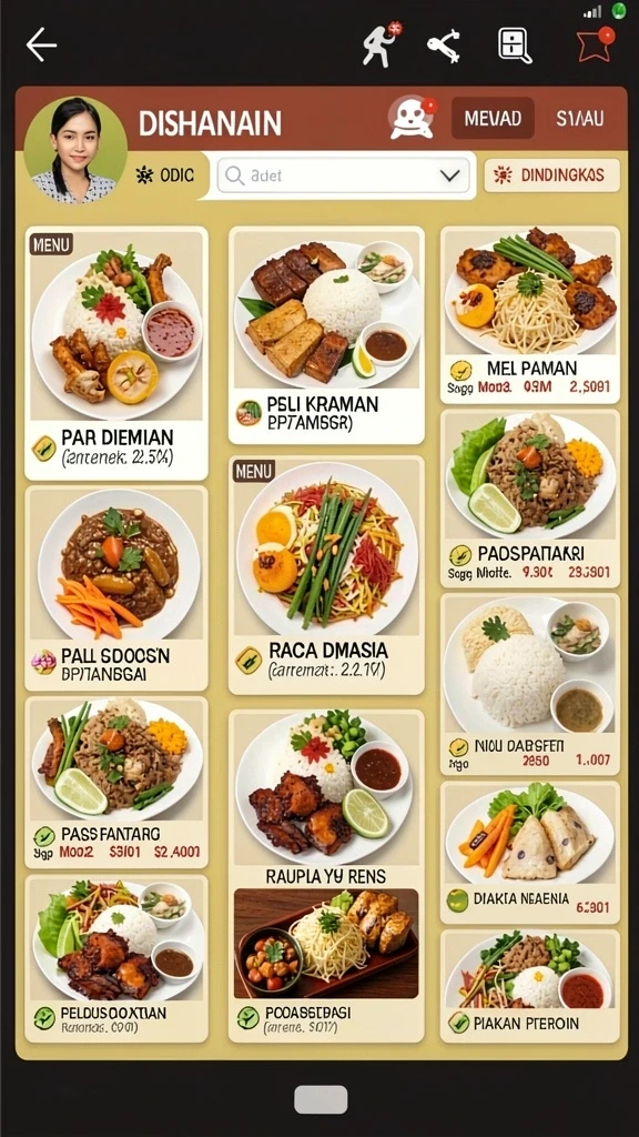 Tampilan antarmuka yang menarik dan mudah digunakan.