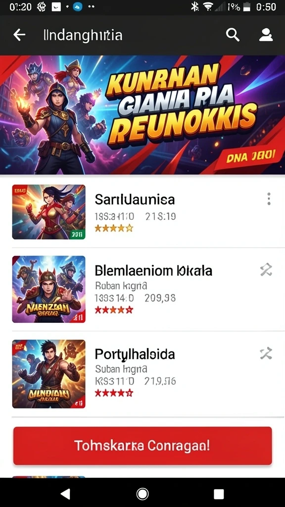 Berbagai karakter menarik untuk dipilih dan dimainkan.