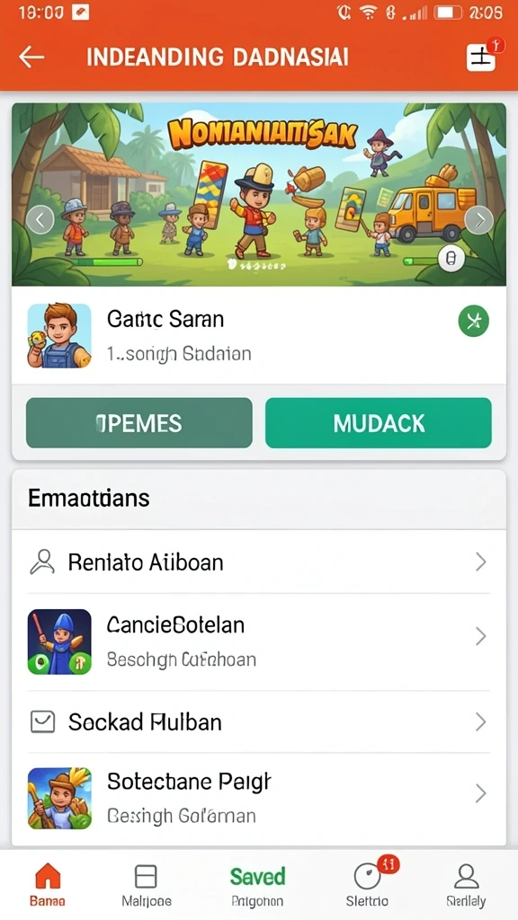 Tampilan awal yang memukau dan menarik perhatian.