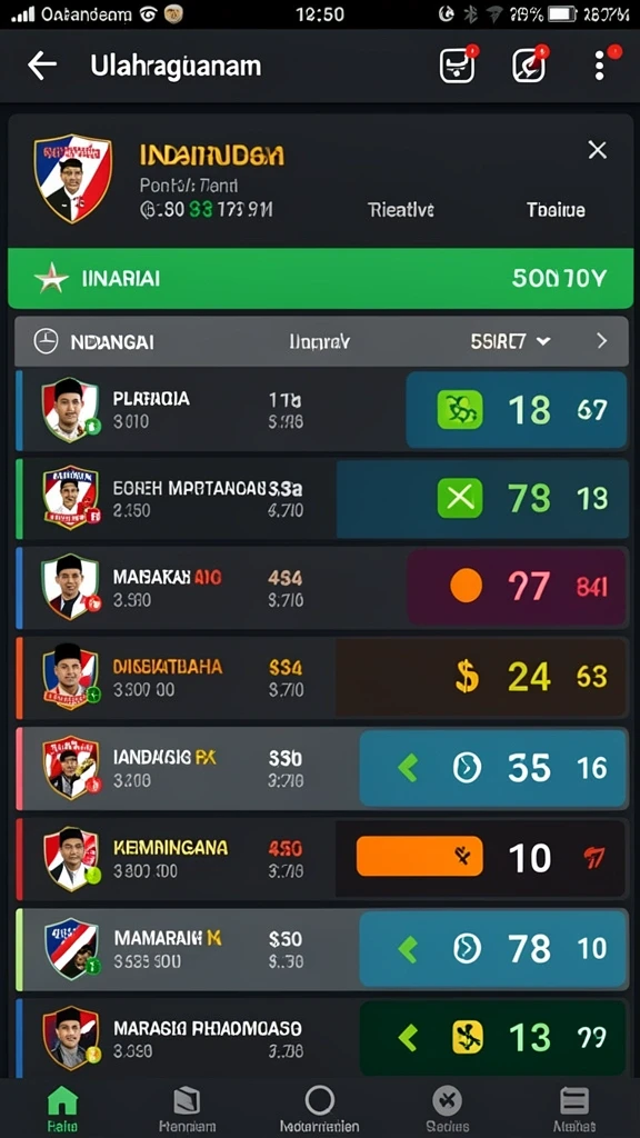 Karakter-karakter unik dan beragam.
