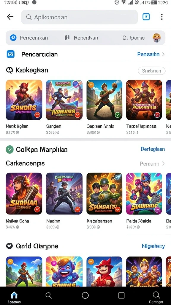 Beragam karakter unik untuk dipilih dan dimainkan.