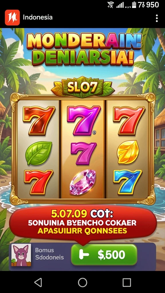 Screenshot menunjukkan antarmuka utama yang menarik.