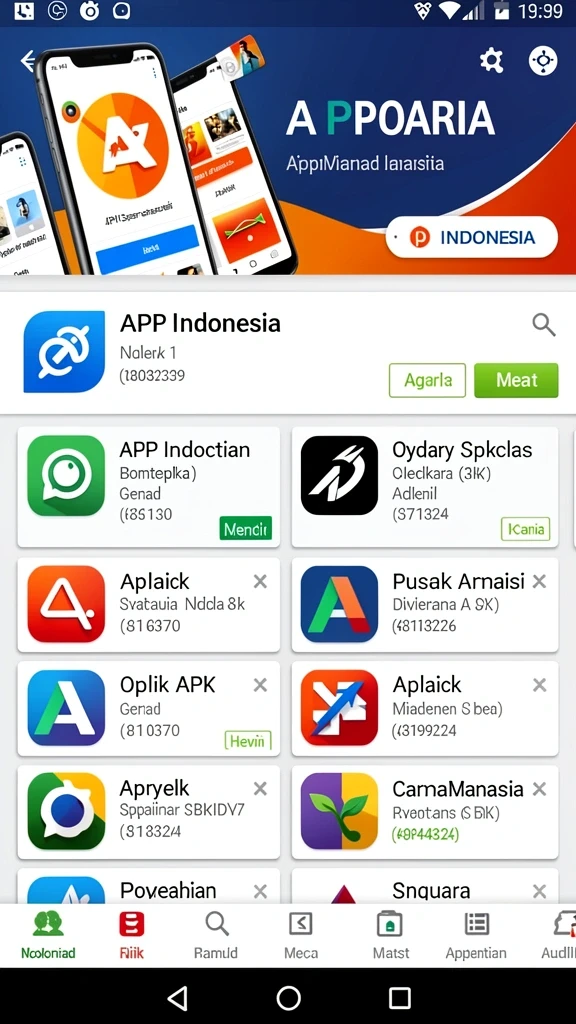 Tampilan karakter yang berwarna-warni dan menarik.