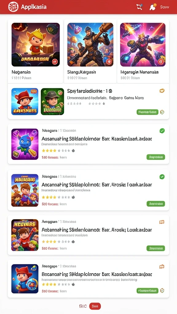 Variasi permainan yang kaya dan seru.