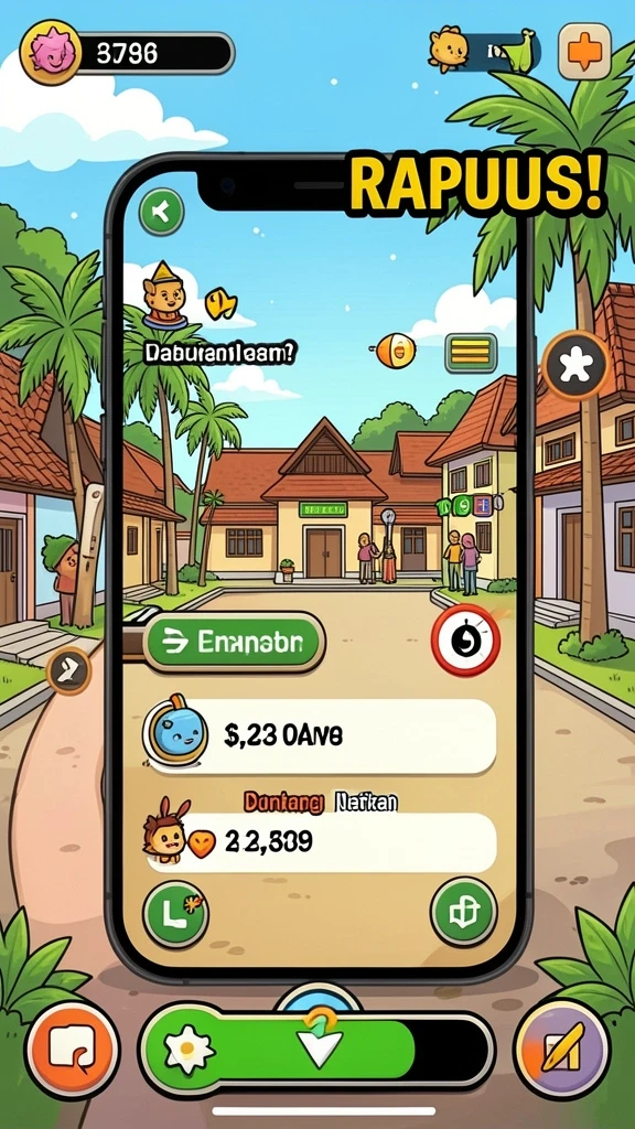 Fitur multiplayer yang menghubungkan pemain dari seluruh dunia.