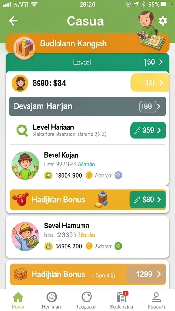 Tampilan utama aplikasi PRAGMATIC123 yang menarik.