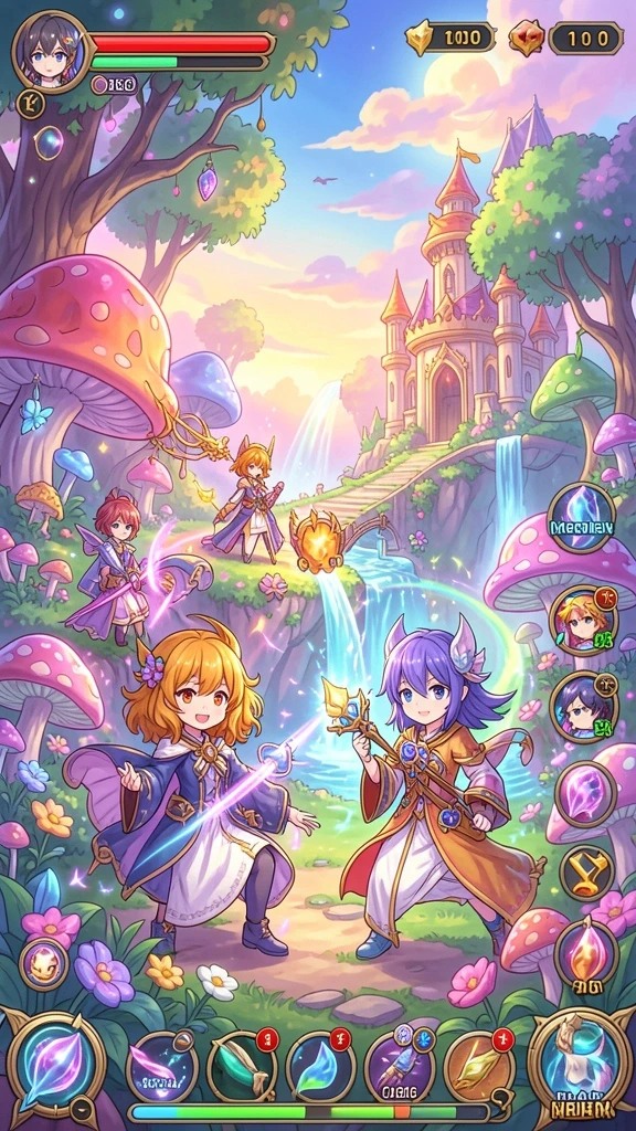 Ilustrasi gameplay yang dinamis dan penuh aksi.