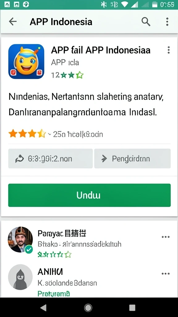 Tampilan antarmuka permainan yang menarik dan user-friendly.