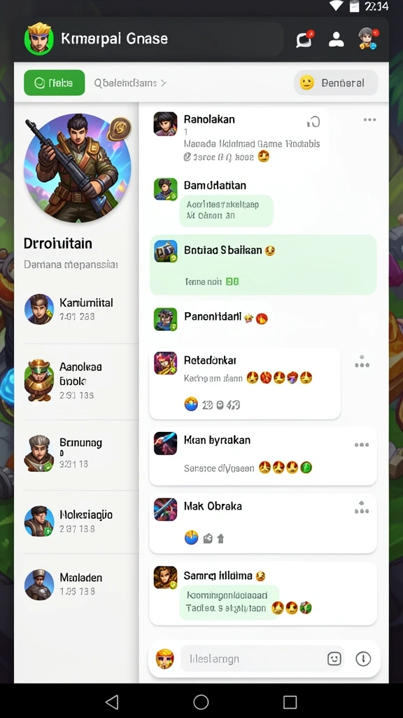 Tampilan awal permainan yang menarik dan interaktif.