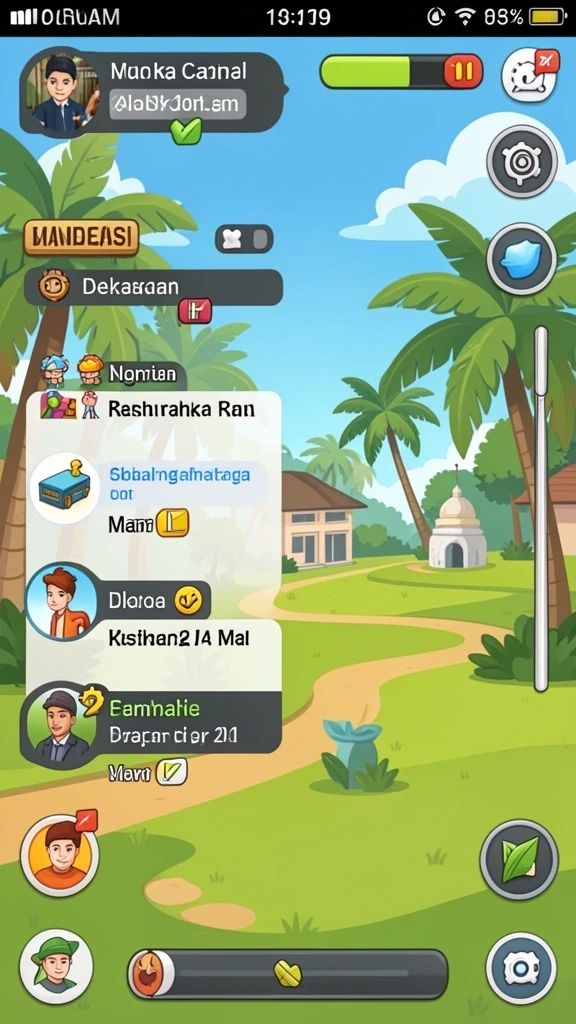 Tampilan awal yang memukau dan user-friendly.