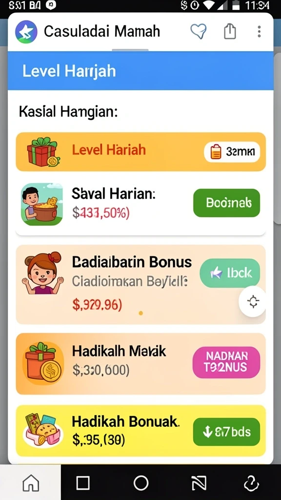 Tampilan antarmuka pengguna yang bersih dan menarik.