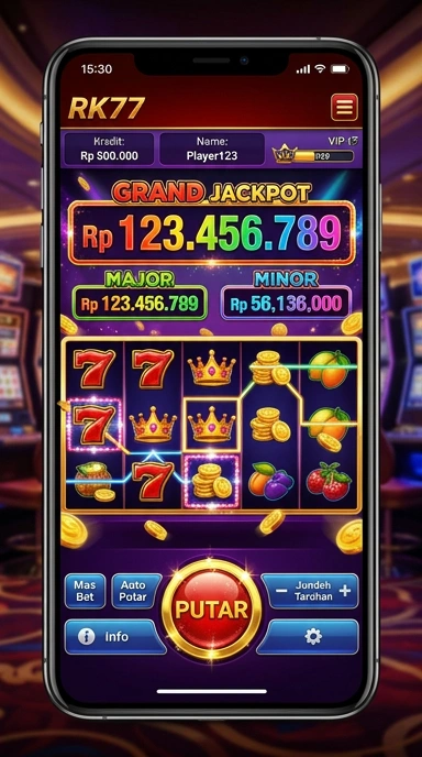 rk77 — layar beranda